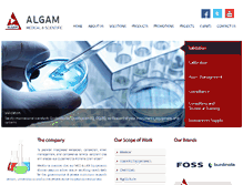 Tablet Screenshot of algamco.com